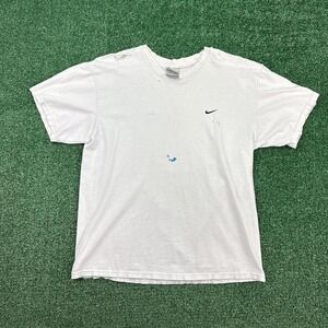 Vintage Nike swoosh trashed and distressed T-shirt